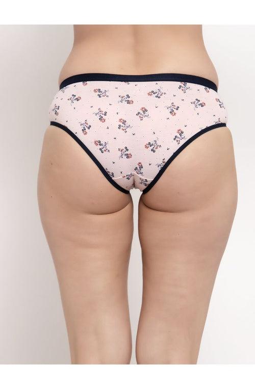 Women Pack of 3 Printed Cotton Bikini Briefs