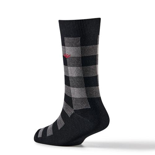 Young Wings Multicolor Checks Design Free Size Calf Length Causal & Formal Wear Socks-(Pack of 5, Style no.3704-M1)