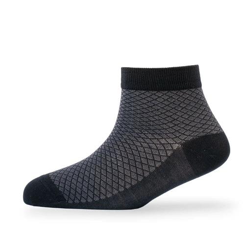 Young Wings Men's Multi Colour Cotton Fabric Self Ankle Length Socks - Pack of 3, Style no. M1-2123 N