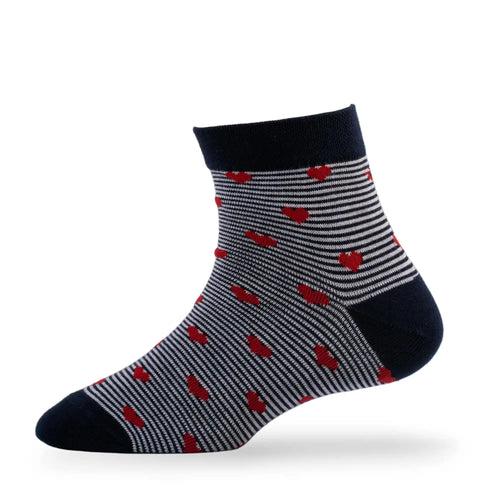 Young Wings Women's Multi Colour Cotton Fabric Design Ankle Length Socks - Pack of 5, Style no. W1-4007 N