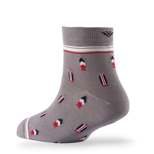 Young Wings Men's Multi Colour Cotton Fabric Design Ankle Length Socks - Pack of 5, Style no. 2736-M1