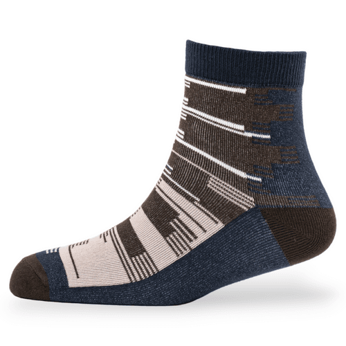 Young Wings Men's Multi Colour Cotton Fabric Design Ankle Length Socks - Pack of 5, Style no. 2738-M1