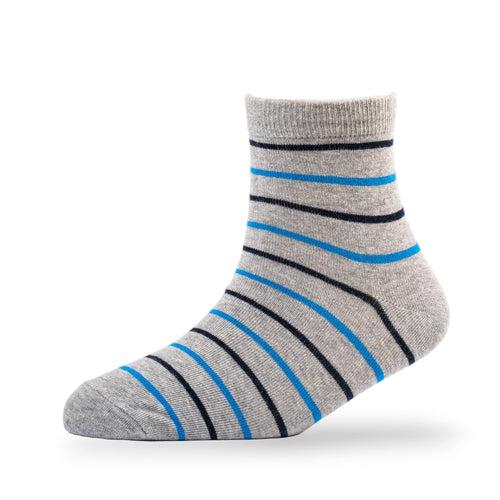 Young Wings Men's Multi Colour Cotton Fabric Design Ankle Length Socks - Pack of 5, Style no. M1-2137 N