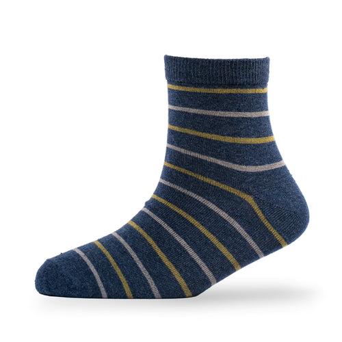 Young Wings Men's Multi Colour Cotton Fabric Design Ankle Length Socks - Pack of 5, Style no. M1-2137 N