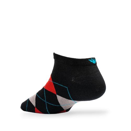 Young Wings Men's Multi Colour Cotton Fabric Design Low Ankle Length Socks - Pack of 5, Style no. 1705-M1