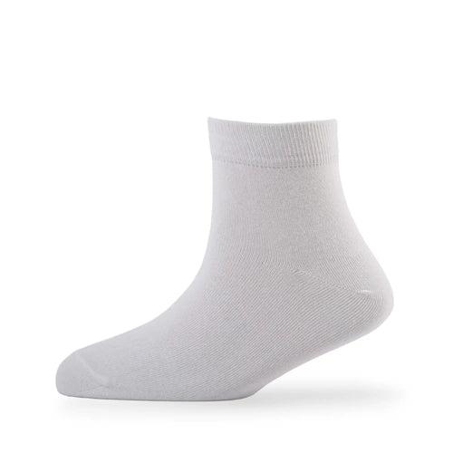 Young Wings Men's White Colour Cotton Fabric Solid Ankle Length Socks - Pack of 5, Style no. M1-224