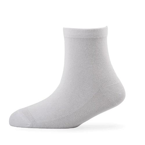 Young Wings Men's White Colour Cotton Fabric Solid Ankle Length Socks - Pack of 5, Style no. M1-2143 N