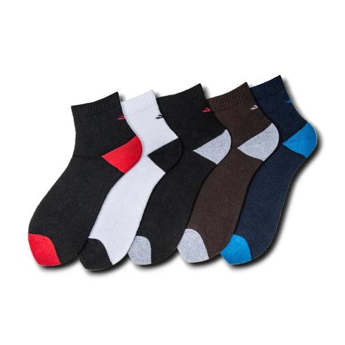 Young Wings Men's Multi Colour Cotton Fabric Design Ankle Length Socks - Pack of 3, Style no. 2603-M1