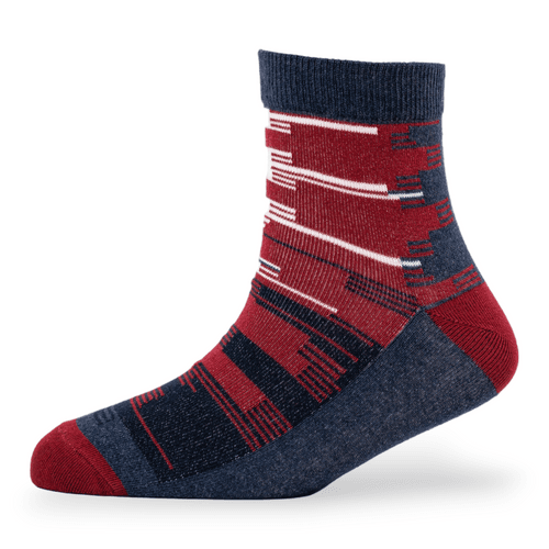 Young Wings Men's Multi Colour Cotton Fabric Design Ankle Length Socks - Pack of 5, Style no. 2738-M1