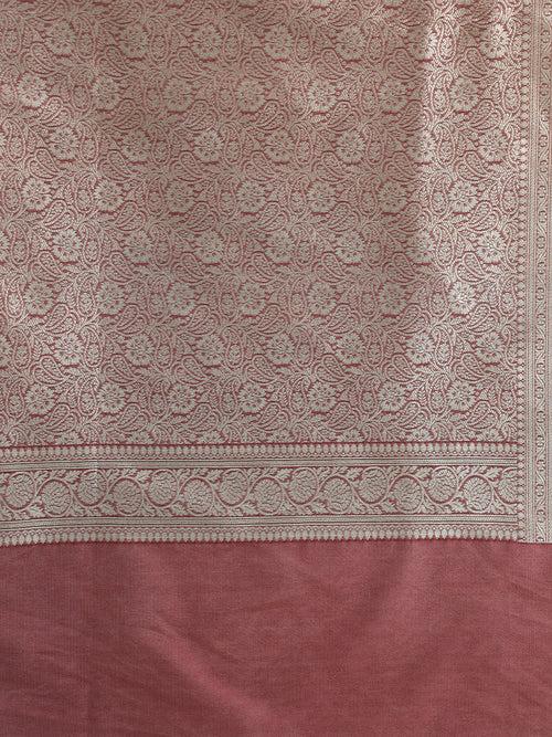 Mauve Kanjeewaram Banarasi Silk Traditional Saree