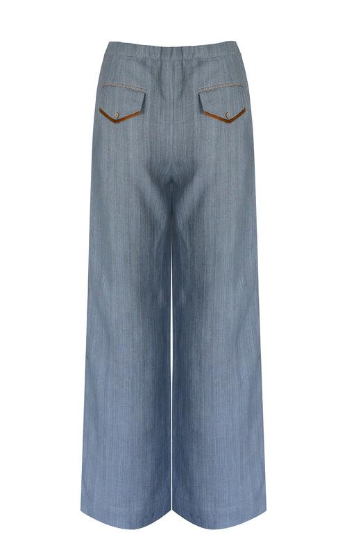 HAND SPUN SILK TROUSER