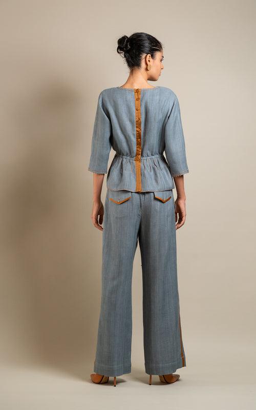 HAND SPUN SILK TROUSER