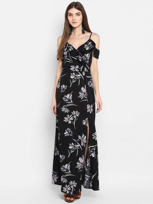 SweetHeart Neck Slit Maxi Dress