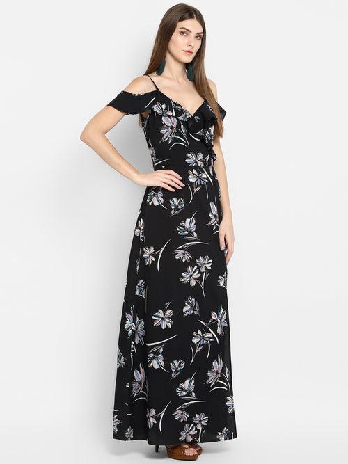 SweetHeart Neck Slit Maxi Dress