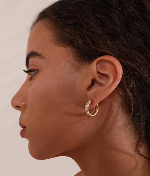 Anissa Crystal Hoops