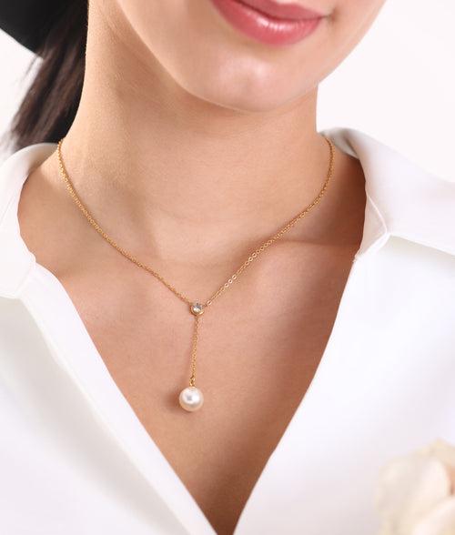 Aliyah Pearl Drop Necklace