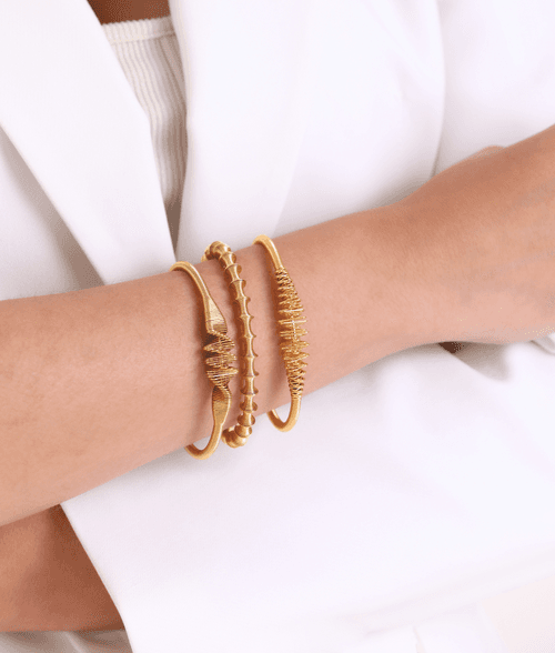 Kimmaya Gold Bangle Stack