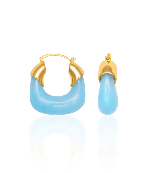 Ocean Hoop Earrings