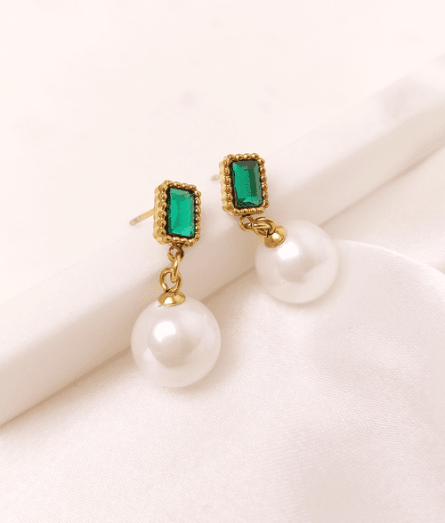 The Shanaaya Pearl Drop Earrings