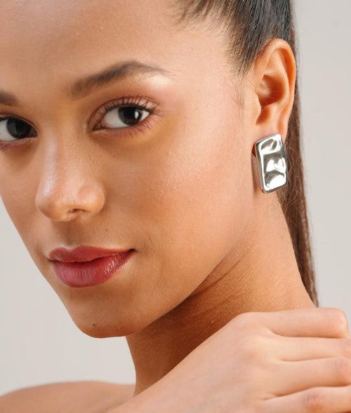 The Beverly Silver Stud Earrings