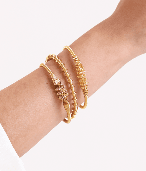 Kimmaya Gold Bangle Stack