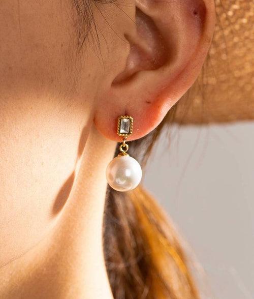 The Shanaaya Pearl Drop Earrings