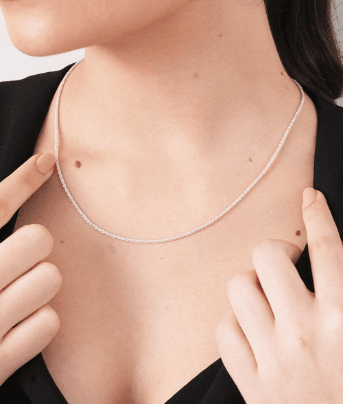 Classic Dainty Silver Rope Chain