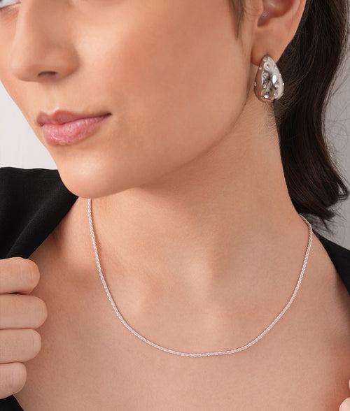 Classic Dainty Silver Rope Chain