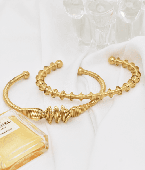 Kimmaya Gold Bangle Stack