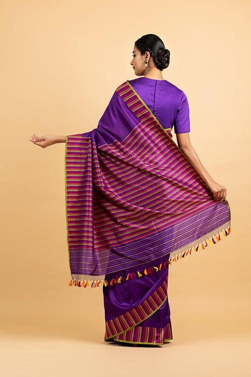 Banarasi Silk Triangles Palla Saree