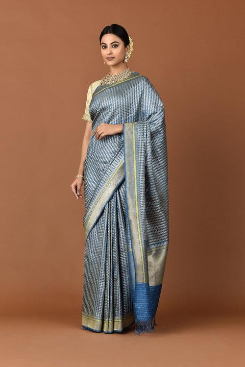 Banarasi Silk Small Bridal Jaal Saree