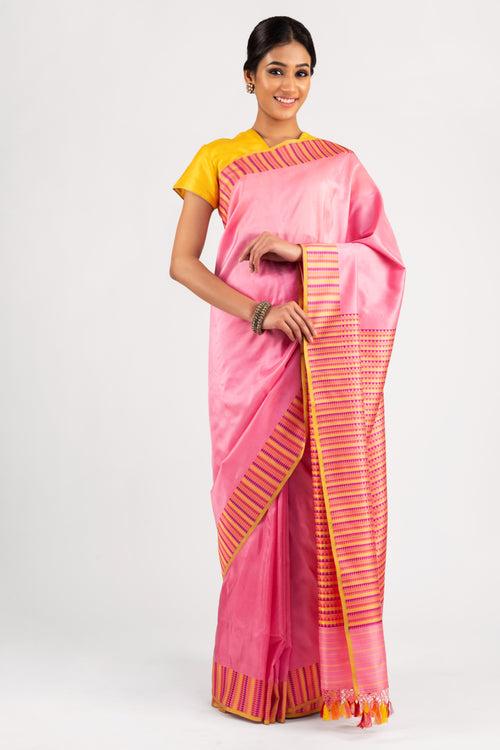 Banarasi Silk Triangles Palla Saree