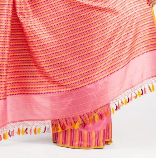 Banarasi Silk Triangles Palla Saree