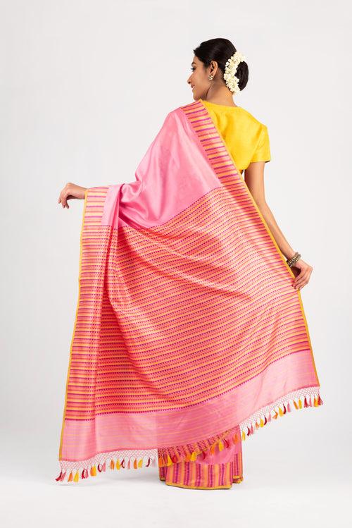 Banarasi Silk Triangles Palla Saree