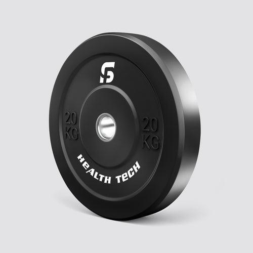 Black Rubber Bumper Plates Set 150 Kgs