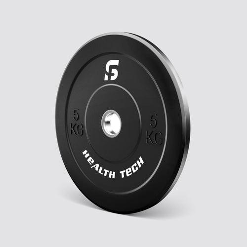 Black Rubber Bumper Plates Set 150 Kgs