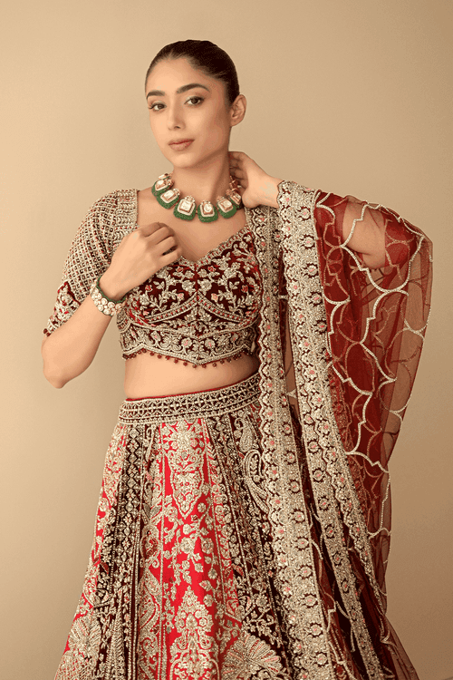 Red Lehenga