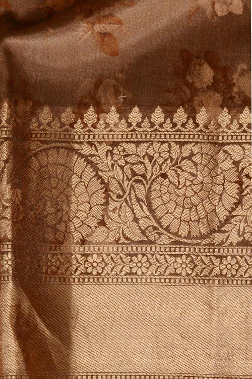 Light Brown Handloom Saree