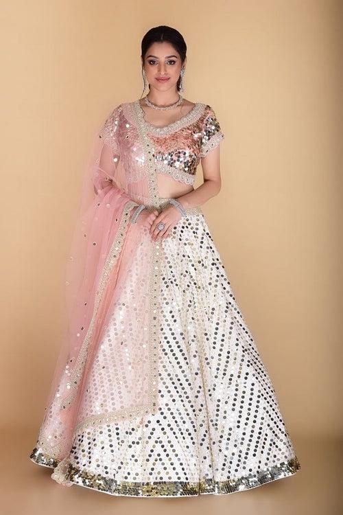 Ivory Embellished Lehenga set.