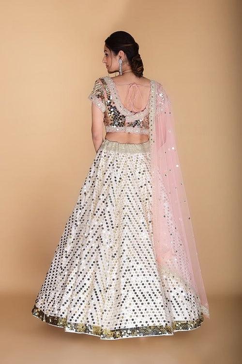 Ivory Embellished Lehenga set.