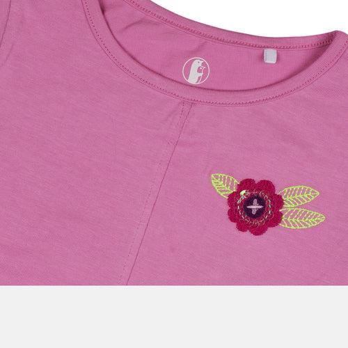 Baby-849 Pretty Girls Knotted Top - Organic Cotton