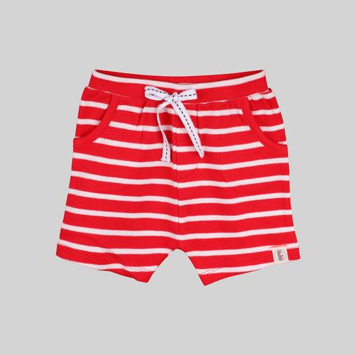 Baby-543 Boy shorty Set (Red) - Organic cotton