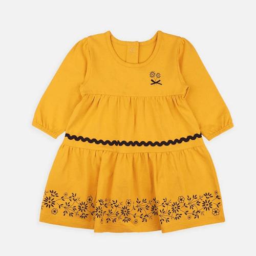 Baby-688 girls 3 tiered dress - Organic Cotton