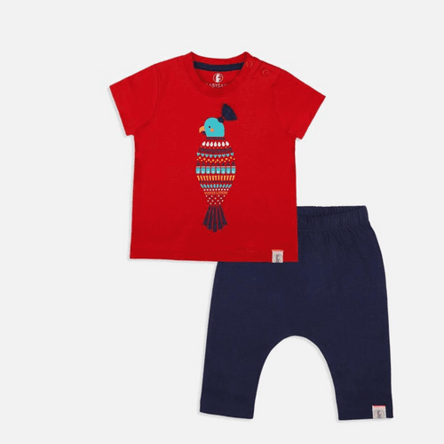 Baby-101 Boys Bright Macaw Set - Organic Cotton