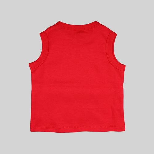 Baby-543 Boy shorty Set (Red) - Organic cotton