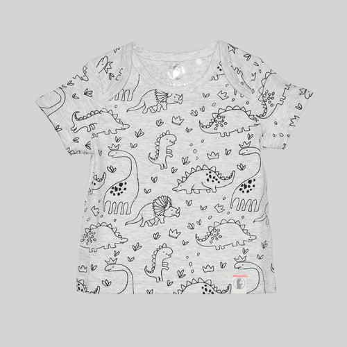 Baby-507 Boys 2 pack Dino printed tees - Organic cotton