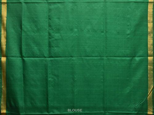 Green Uppada Silk Handloom Saree with Jamdani Pallu Design u2221