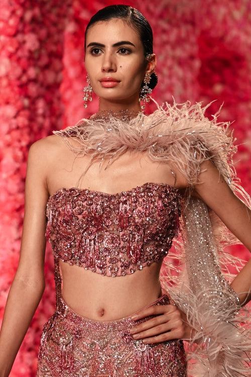 "Yvette" Cocktail Lehenga