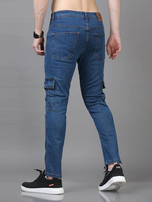 Authentic Stone Blue Cargo Jeans