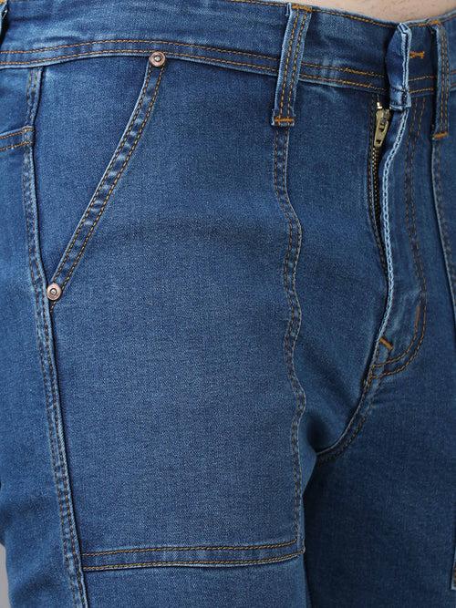 Authentic Stone Blue Cargo Jeans